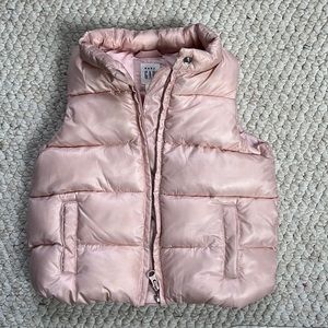 Baby Gap Pink Puffer Vest Size 3